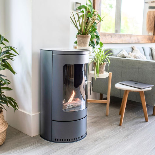 Hampton Grey before in living room