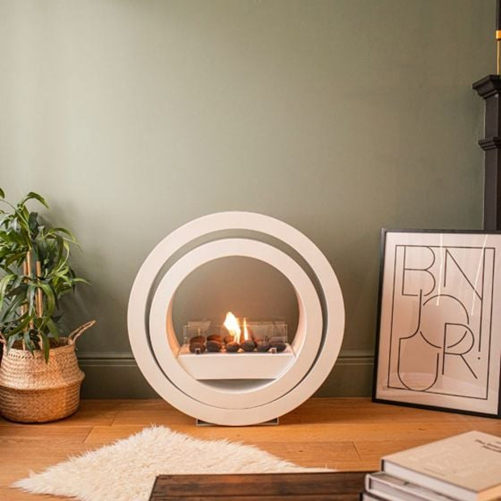 Globus black bioethanol fireplace