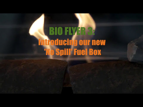 The Stow bio fireplace In action!