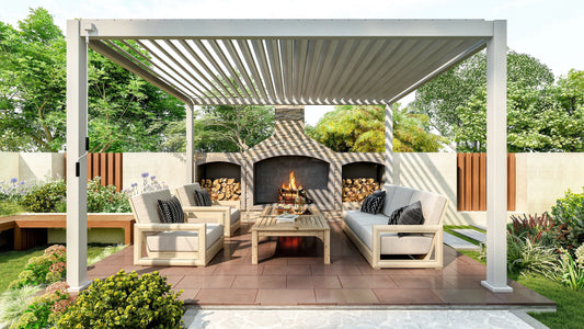 Outdoor fireplace