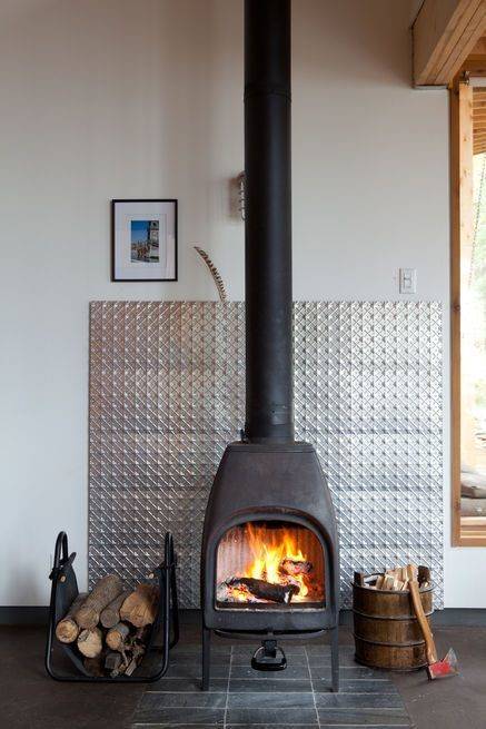 How to Install and Tile a Heat Shield Behind a Gas or Wood Stove