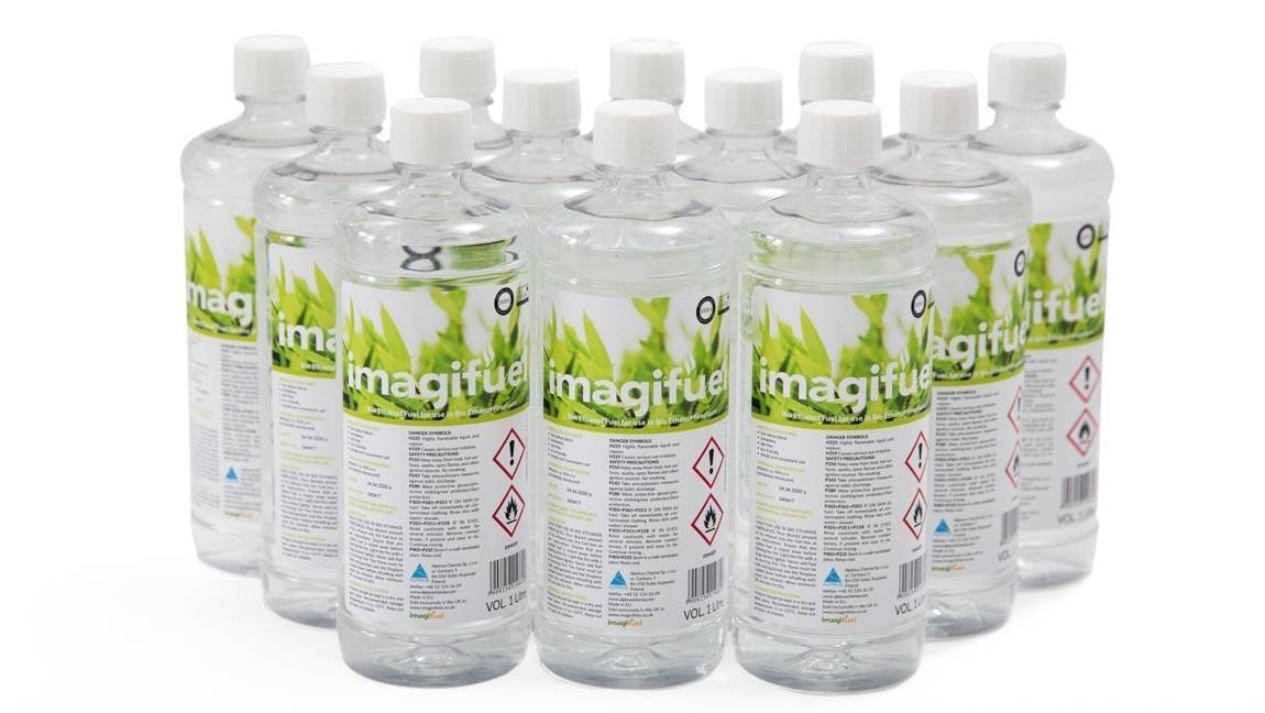 Plastic bottles of biofuel with low odour