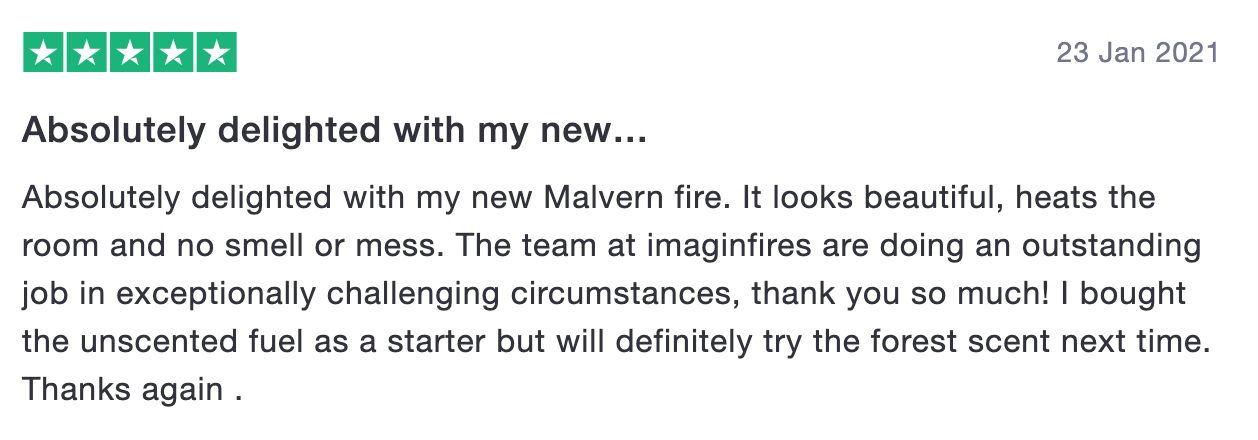 malvern fireplace review