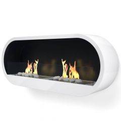 Marlow White Bioethanol Fireplace - Imaginfires 