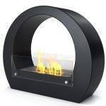 Boston Black Bio Ethanol Fireplace - Imaginfires 